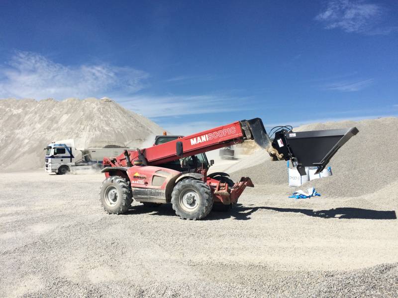 équipement de godet remplisseur de big bag