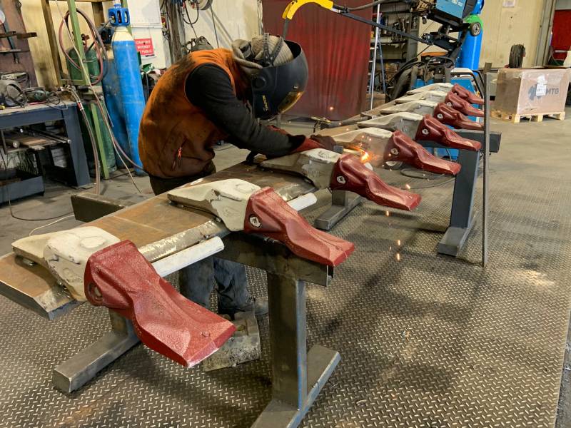 Faire fabriquer un support de lame de godet de curage près de Bordeaux