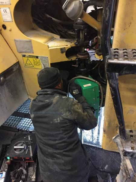 alésage en ligne sur site