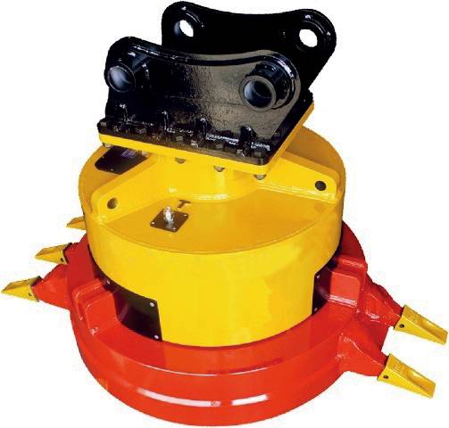 électro aimant hydraulique pour pelle de TP